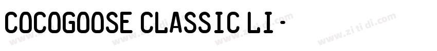 Cocogoose Classic Li字体转换